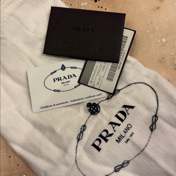 COA Prada Tessuto Serio Rare Mini Baguette - Picture 10 of 12